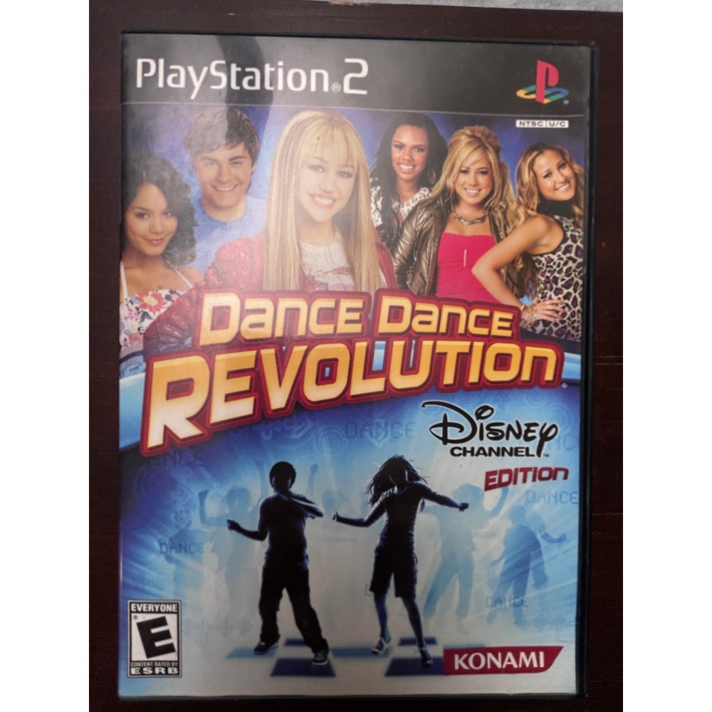 Dance Dance Revolution Disney Channel Edition PS2 Konami Hannah Montana CIB